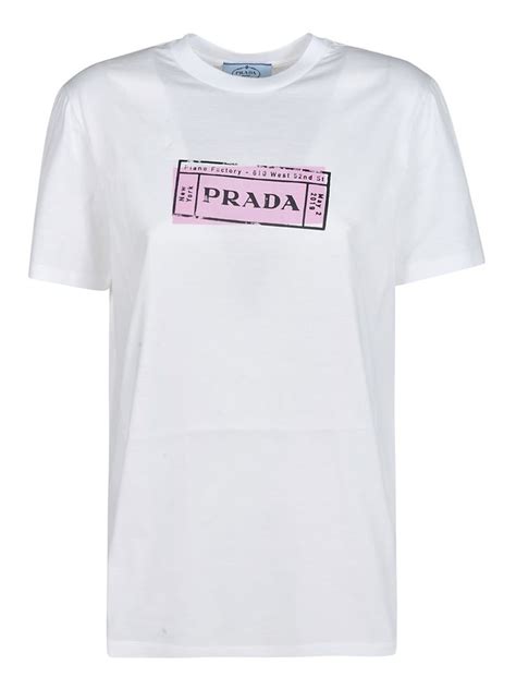 prada white patent slip ons|prada white and pink t shirt.